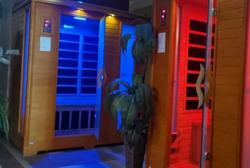 Infrared sauna at AyurvaWellness